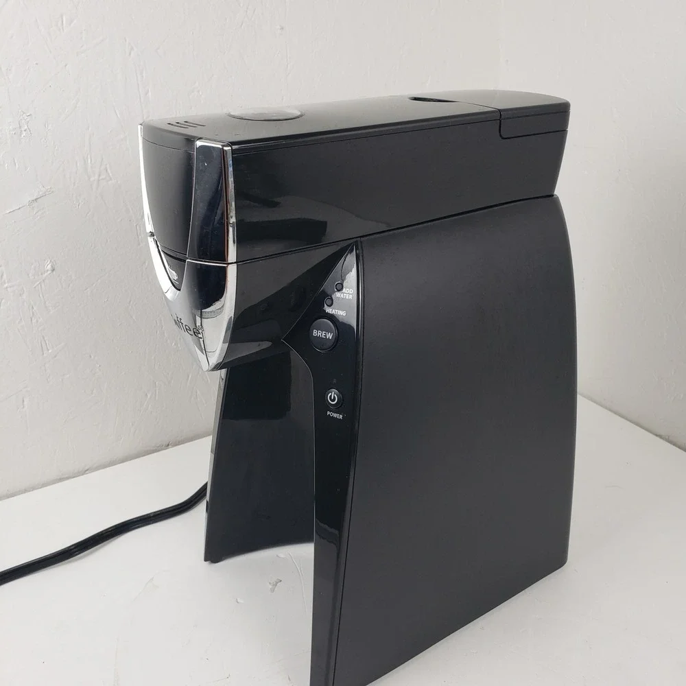 iCoffee SpinBrew Single Serve Coffee Maker RSS100-EXP Black Chrome Pod Brewer